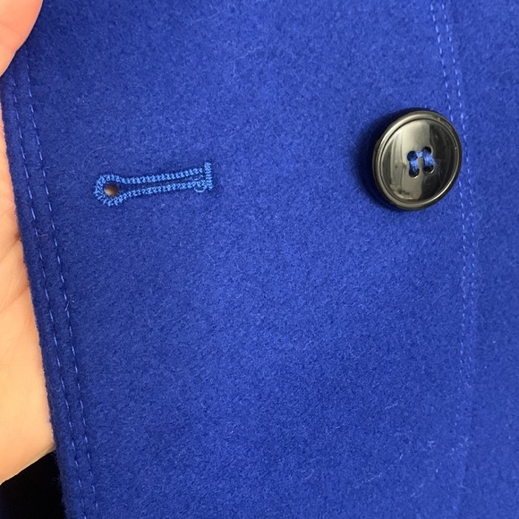NWOT Wool Coat Royal Blue Preston and York XL - Picture 8 of 15